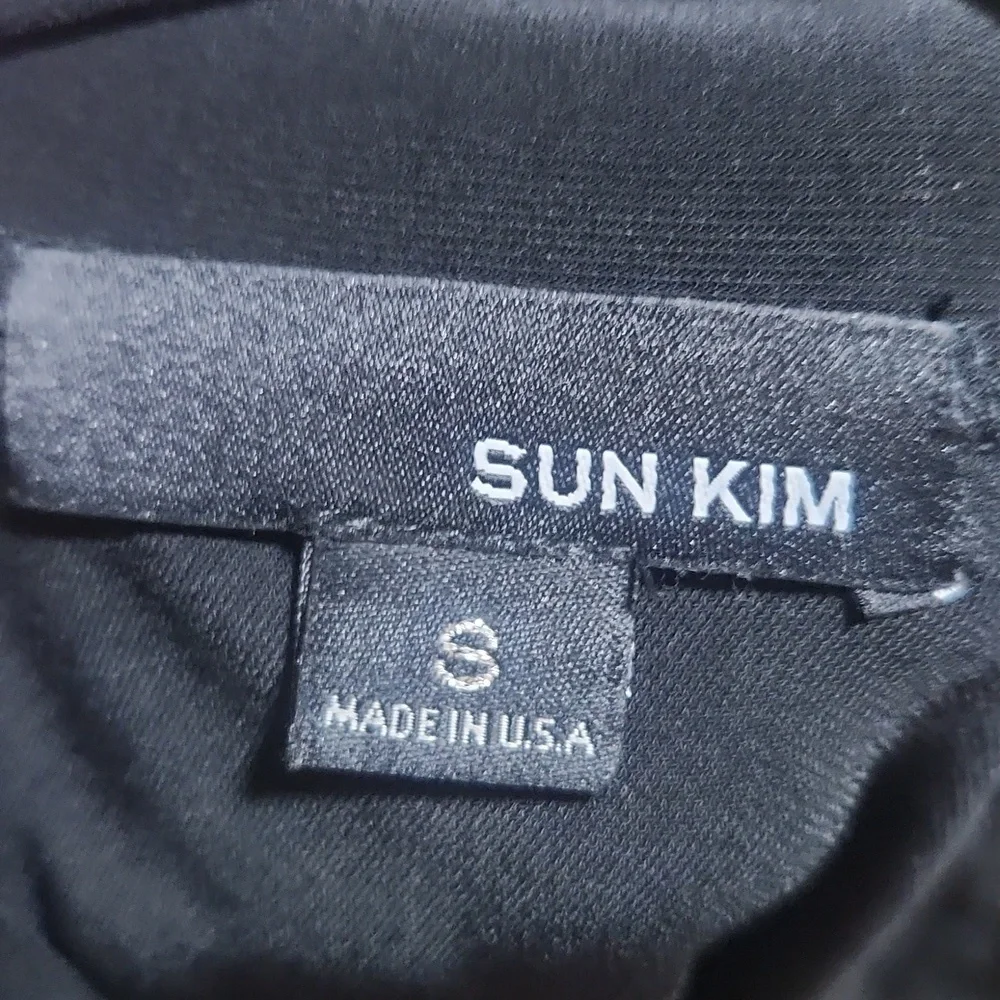 Sun Kim SZ S One Arm Black Blouse - Picture 8 of 9